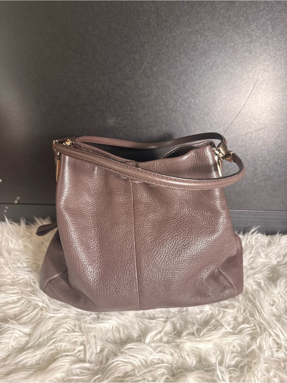 Coach vintage Genuine leather Classic Brown Leather Shoulder Bag